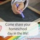 Come share your homeschool day in the life