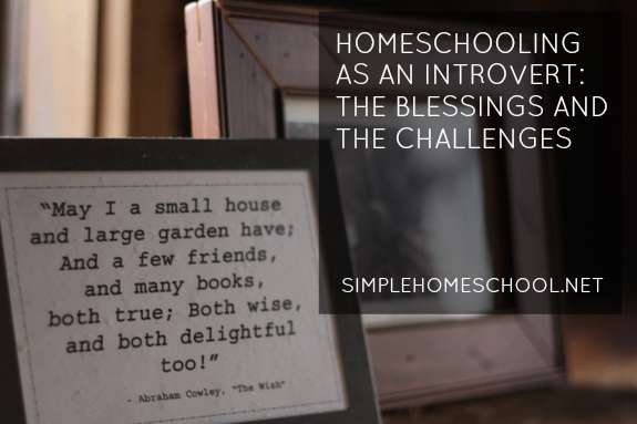 homeschooling as an introvert-the blessings & challenges