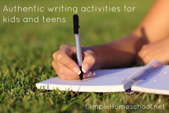 Authentic Writing Activities for Kids and Teens