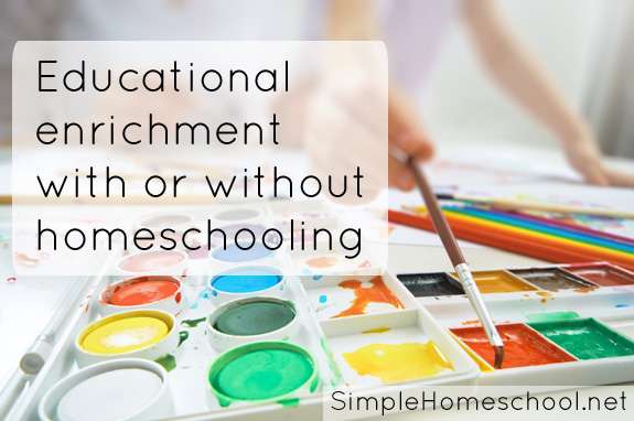 Educational enrichment with or without homeschooling