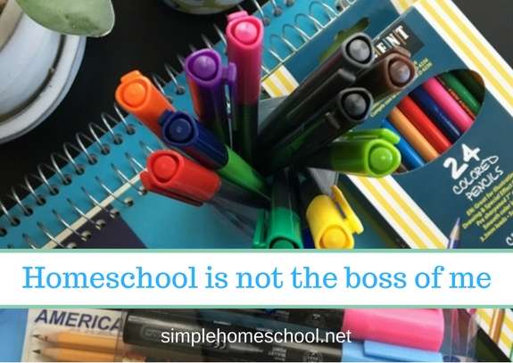 Homeschool is not the boss of me
