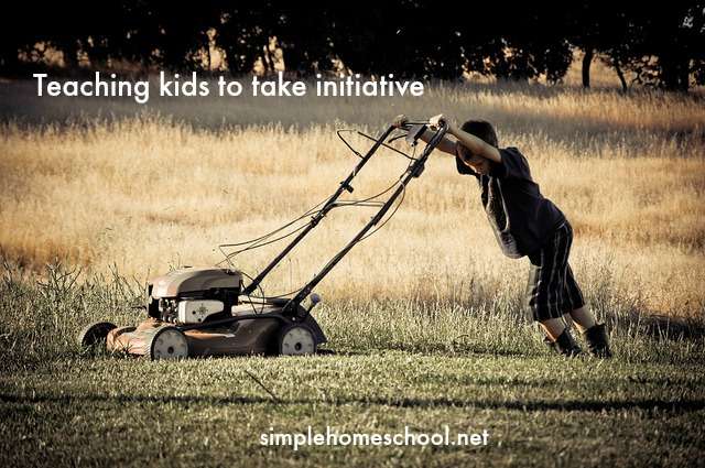 Teaching kids to take initiative
