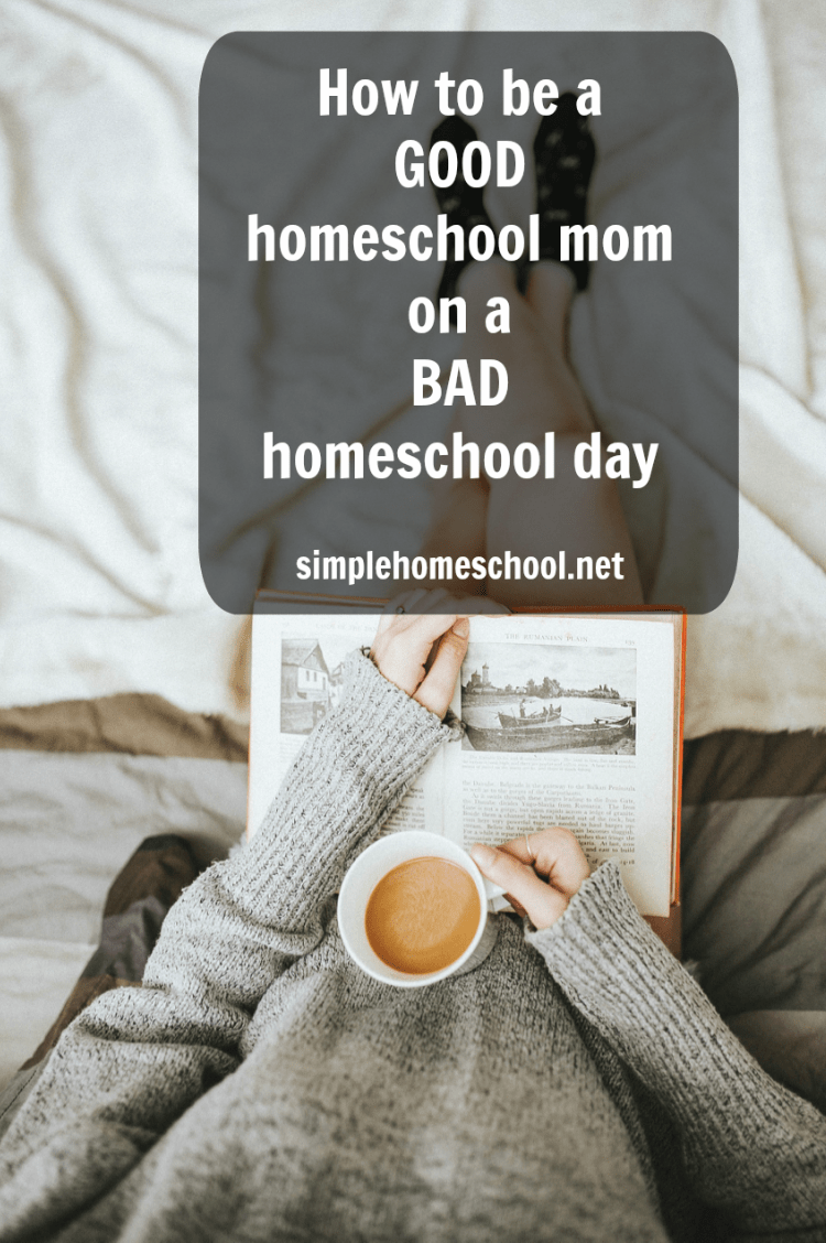 How to be a good homeschool mom on a bad homeschool day