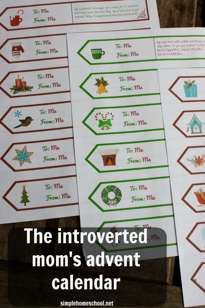 The introverted mom's advent calendar Simple Homeschool
