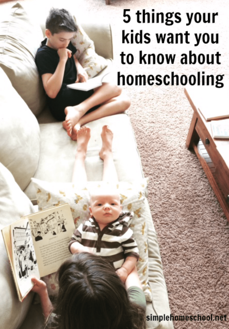 5 things your kids want you to know about homeschooling