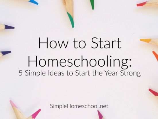 How to Start Homeschooling: 5 Simple Ideas to Start the Year Strong ...
