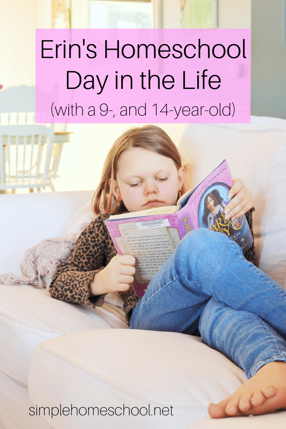 Erin's Homeschool Day in the Life (with a 9-, and 14-year-old): Come see how a single day in our homeschool looks! #homeschool #homeschooling #dayinthelife 