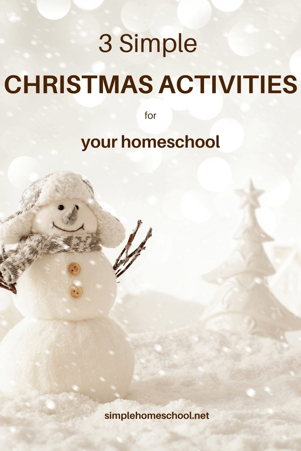 3 Simple Christmas Activities for Your Homeschool: If you're looking for simple activities to help you celebrate Christmas with your children, then you can't go wrong with cooking, art, and music!