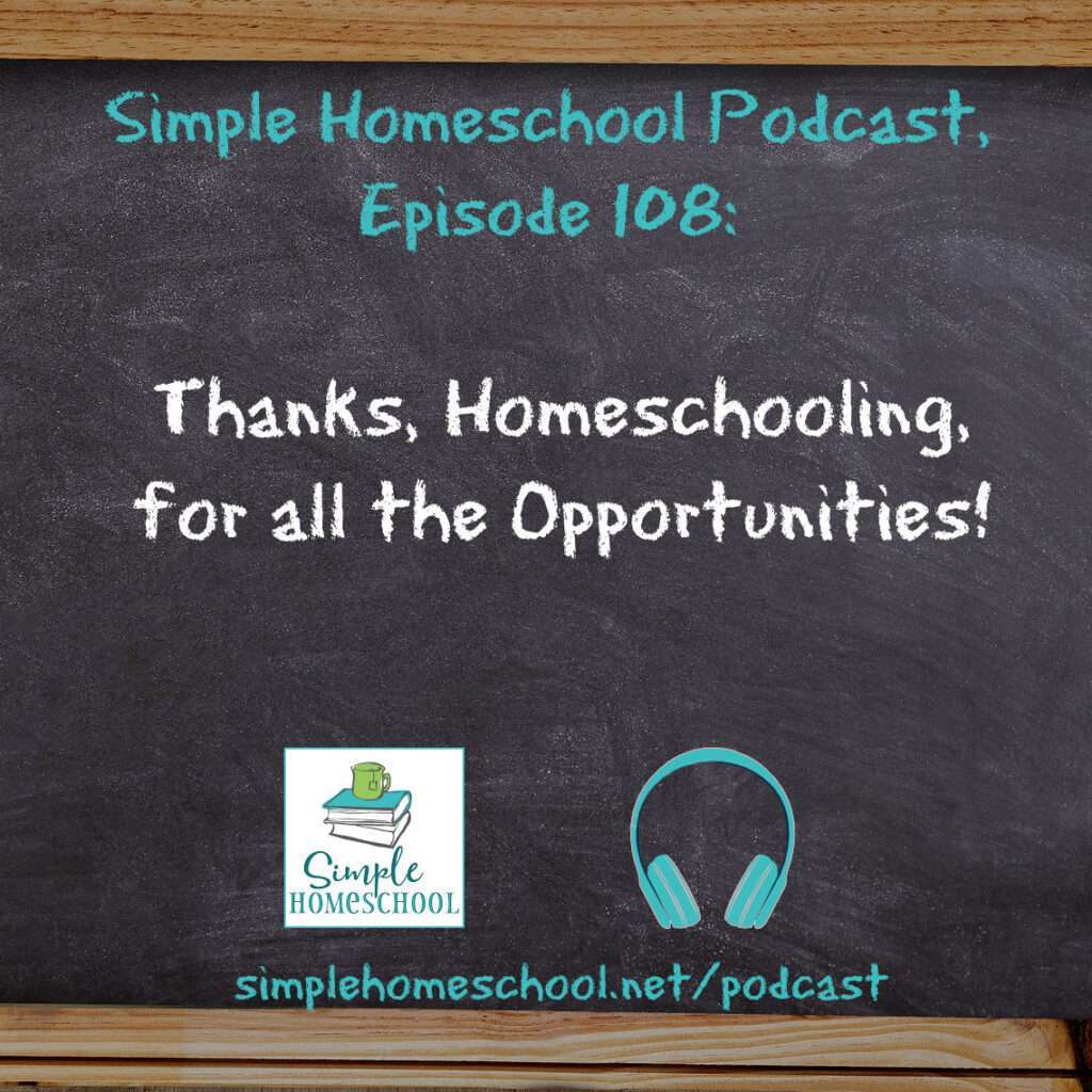 Thanks, Homeschooling, for All the Opportunities!