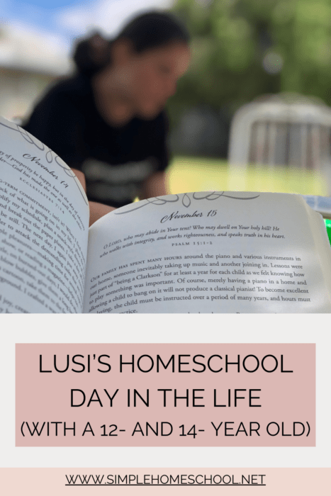 Lusi’s Homeschool Day
